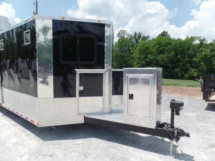 SLE Concessions 8.5' X 30' Concession Black & Orange Food Catering Event Trailer - Image 4