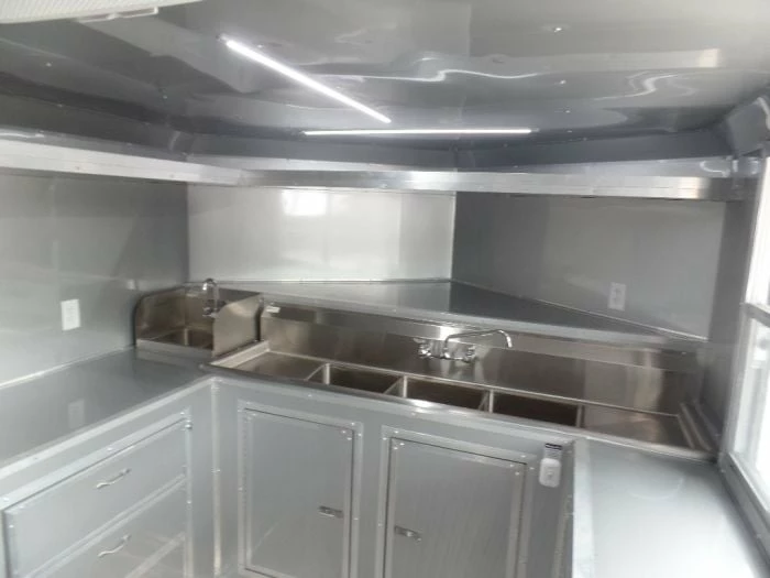 SLE Concessions 8.5' X 20' Porch Style Concession Food Event Trailer - Image 2