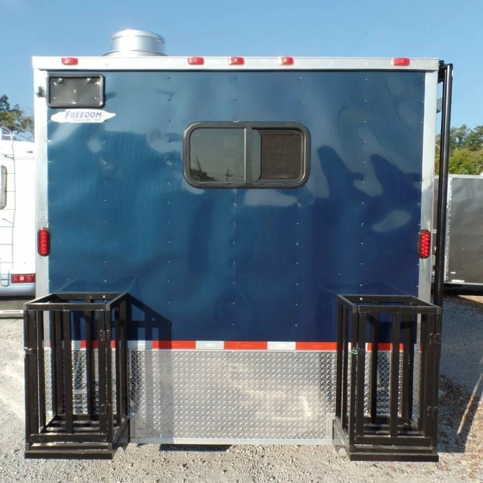 SLE Concessions 8.5' X 24' Concession Food Trailer Indigo Blue Event Catering - Image 2