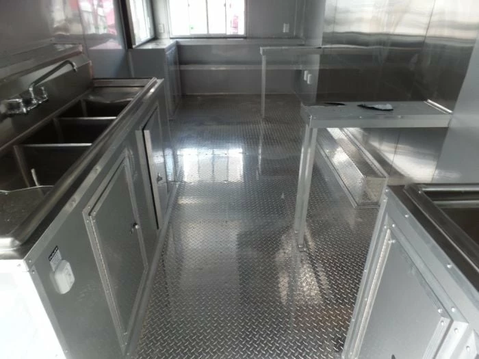 SLE Concessions 8.5' X 22' Electric Green Concession Food Trailer - Image 2