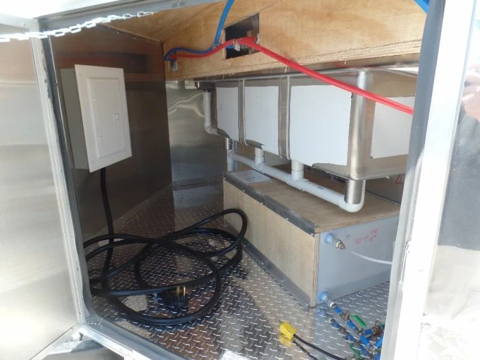 SLE Concessions 8.5' X 22' White Porch Style Concession - Image 2