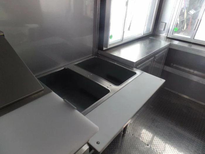 SLE Concessions 8.5' X 22' Electric Green Concession Food Trailer With Appliances - Image 3