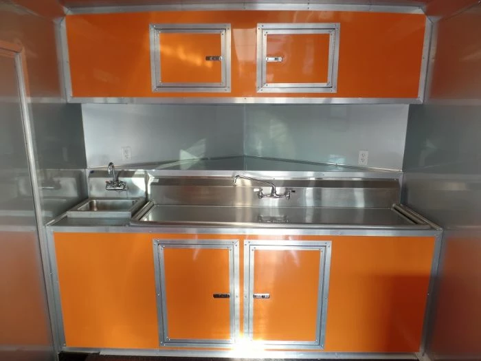 SLE Concessions 8.5' X 24' Concession Trailer Orange Food Event Catering - Image 6