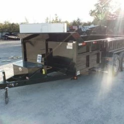 SLE Dump Trailers Dump Trailer 7' X 14' Hydraulic 2ft Sides 7,000lb Axles