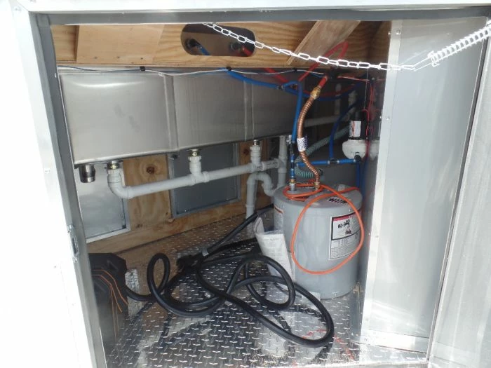 SLE Concessions 8.5' X 12' White Concession Food Trailer With Appliances - Image 6