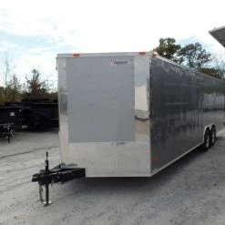 SLE Enclosed Trailers Enclosed Trailer 8.5' X 24' Silver Enclosed Equipment Hauler Storage