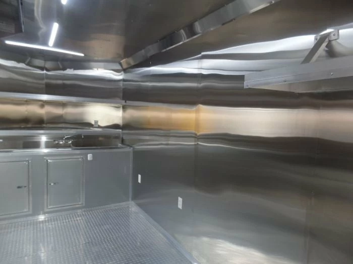 SLE Concessions 8.5' X 24' Blue Catering Event Concession Food Trailer - Image 6