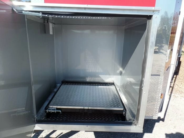 SLE Concessions 8.5' X 28' Concession Food Trailer Red Event Catering - Image 6