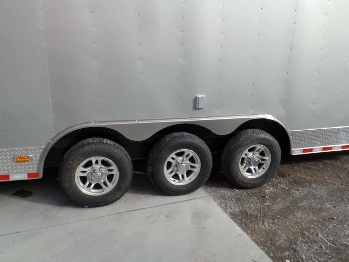 SLE Enclosed Trailers Enclosed Trailer 8.5' X 36' Silver Frost Equipment Motorcycle Hauler Storage - Image 5