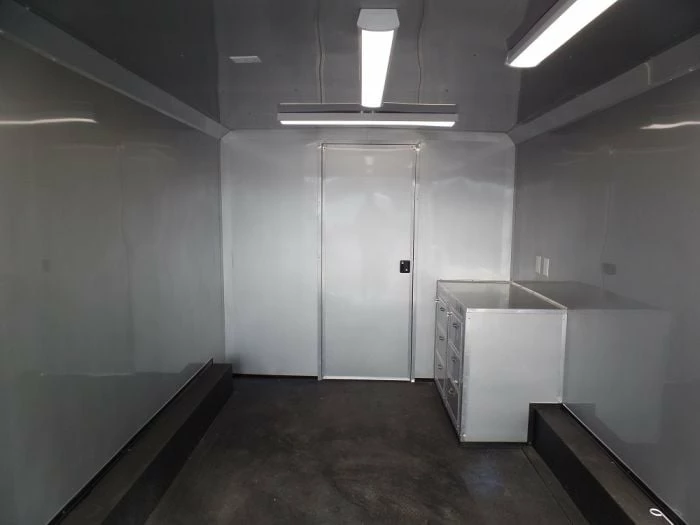 SLE Enclosed Trailers Enclosed Trailer 8.5' X 36' Silver Frost Equipment Motorcycle Hauler Storage - Image 6