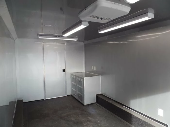 SLE Enclosed Trailers Enclosed Trailer 8.5' X 36' Silver Frost Equipment Motorcycle Hauler Storage