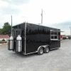 SLE Concessions 8.5' X 18' Black Food Catering Concession Trailer With Appliances