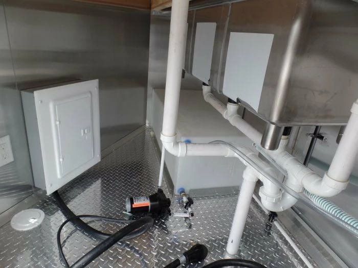 SLE Concessions 8.5' X 16' Concession Food Trailer White Event Catering - Image 6