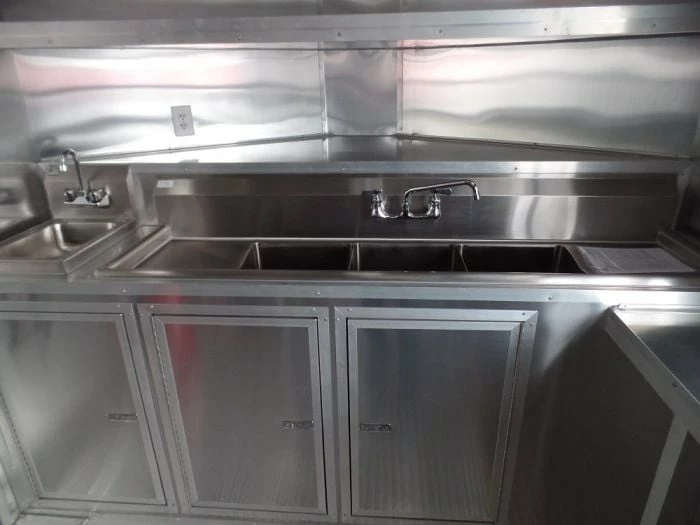 SLE Concessions 8.5' X 16' Concession Food Trailer White Event Catering - Image 3