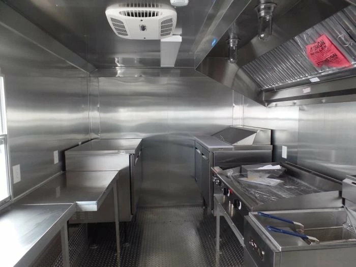 SLE Concessions 8.5' X 16' White Concession Food Trailer With Appliances - Image 3