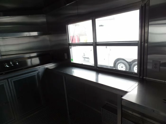 SLE Concessions 8.5' X 16' White Concession Food Trailer With Appliances - Image 4