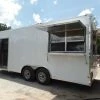 SLE Concessions White 8.5' X 20' Enclosed Concession Food Trailer