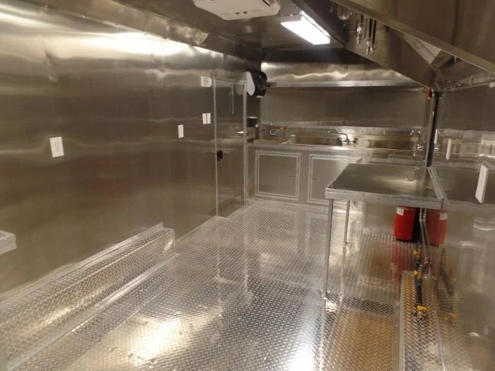 SLE Concessions White 8.5' X 20' Enclosed Concession Food Trailer - Image 4