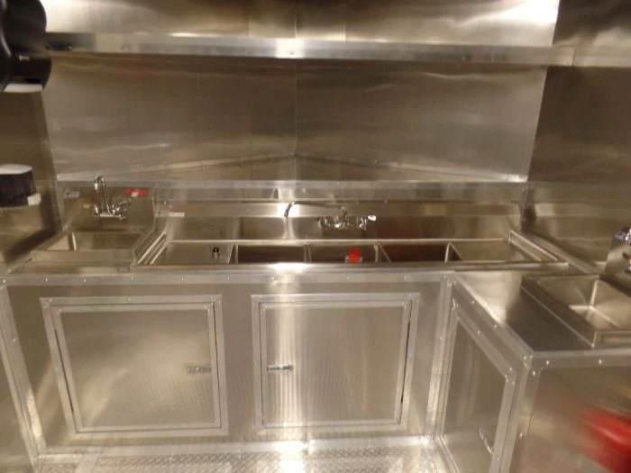 SLE Concessions White 8.5' X 20' Enclosed Concession Food Trailer - Image 5