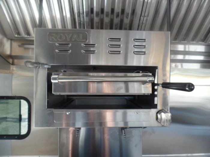 SLE Concessions 8.5' X 40' White Goose Neck Event Concession Food Trailer With Appliances - Image 2