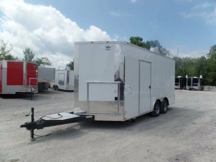 SLE Concessions 8.5' X 16' White Concession Food Trailer With Appliances - Image 6