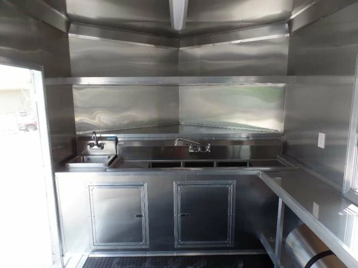SLE Concessions 8.5' X 24' Concession Trailer Charcoal Grey Food Event Catering - Image 2