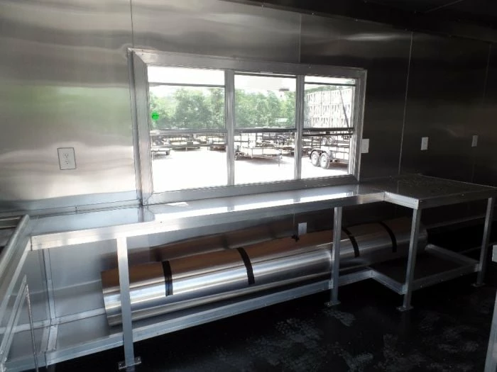 SLE Concessions 8.5' X 24' Concession Trailer Charcoal Grey Food Event Catering - Image 4
