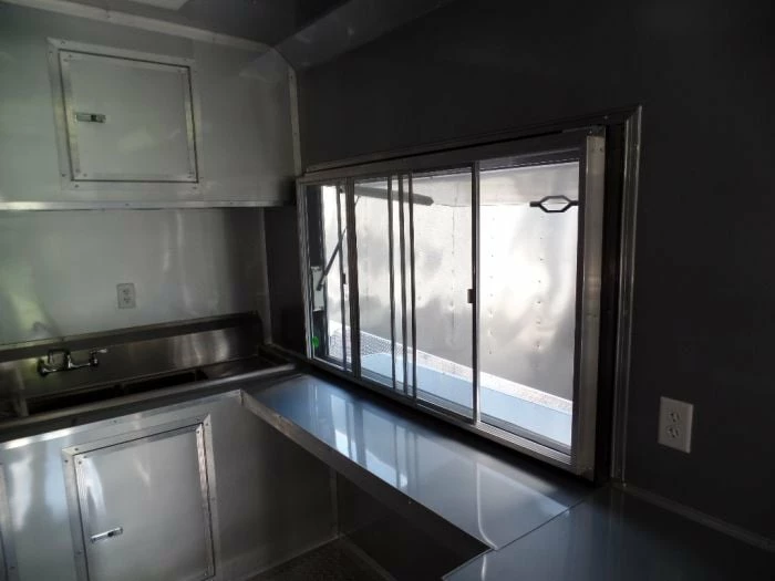 SLE Concessions 8.5' X 20' Concession Food Trailer Black With Appliances - Image 3