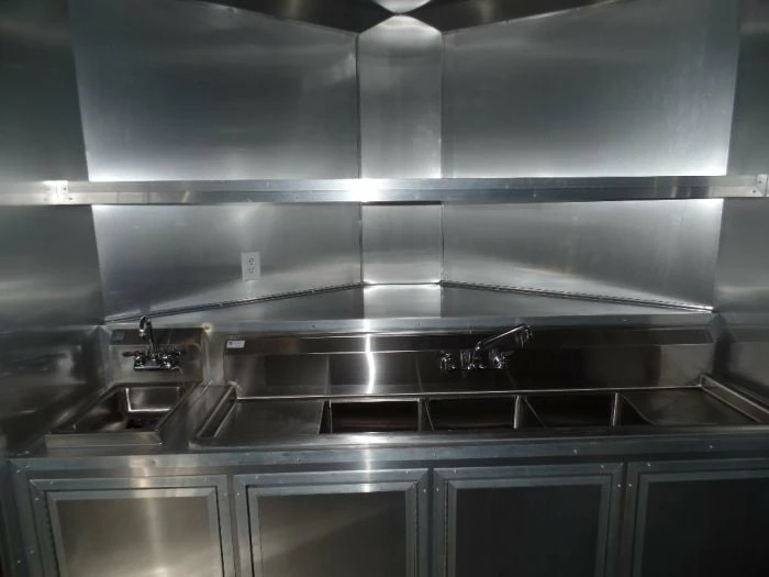 SLE Concessions 8.5' X 16' Concession Trailer White Food Event Catering - Image 4