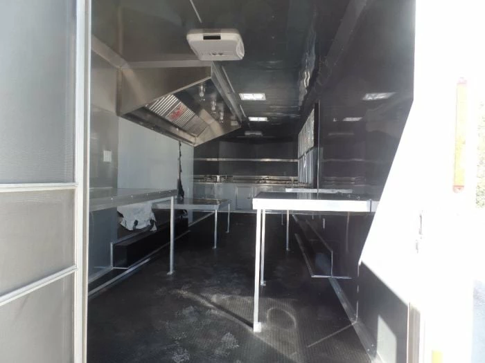 SLE Concessions 8.5' X 32' White Fully Enclosed Food Concession Trailer - Image 2