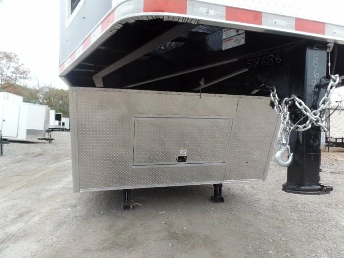 SLE Concessions 8.5' X 48' Indigo Blue Gooseneck Concession Food Event Trailer - Image 4