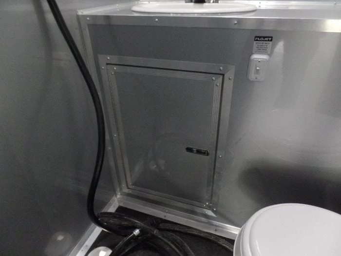 SLE Concessions 8.5' X 48' Indigo Blue Gooseneck Concession Food Event Trailer - Image 2