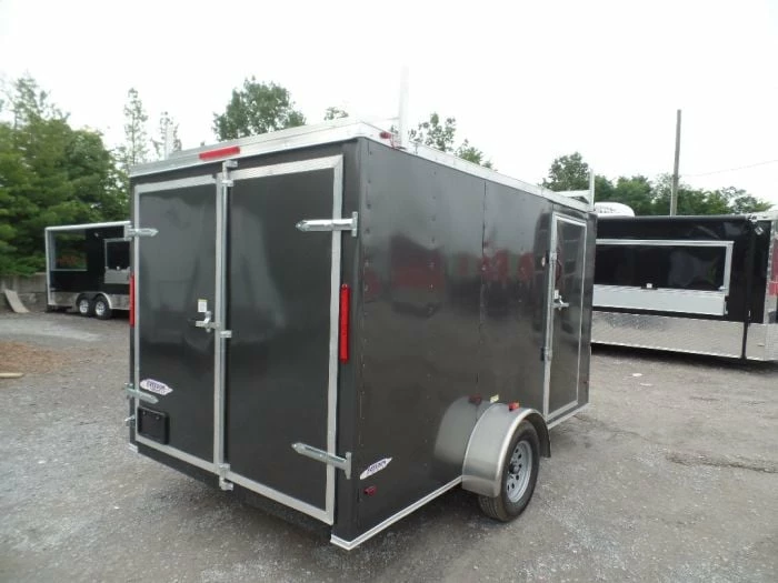 SLE Enclosed Trailers Enclosed Trailer 7'x12' Single Axle 3500 Lbs V-Nose Storage - Image 2
