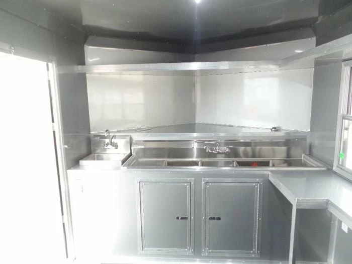 SLE Concessions 8.5' X 20' Penske Yellow Food Concession Trailer - Image 2