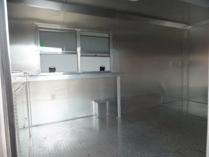 SLE Concessions 8.5' X 16' Concession Food Trailer Indigo Blue Event Catering - Image 3