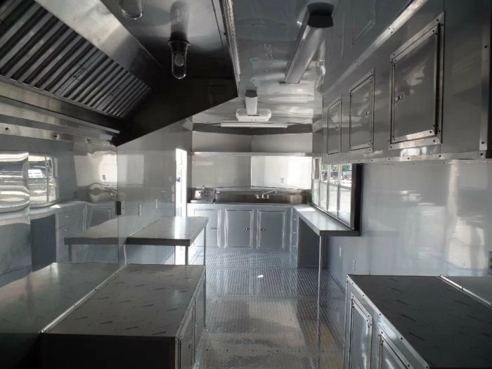 SLE Concessions 8.5' X 24' Concession Trailer Food Electric Green Event Catering - Image 4