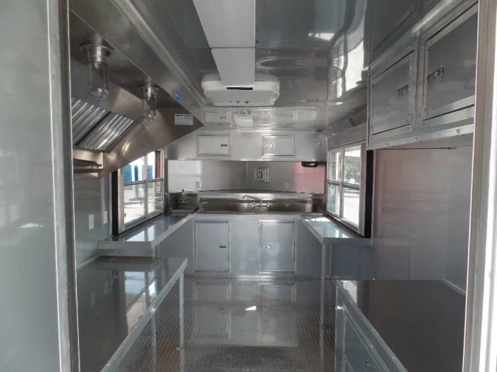 SLE Concessions 8.5' X 20' Concession Food Trailer Black BBQ Event Catering - Image 6