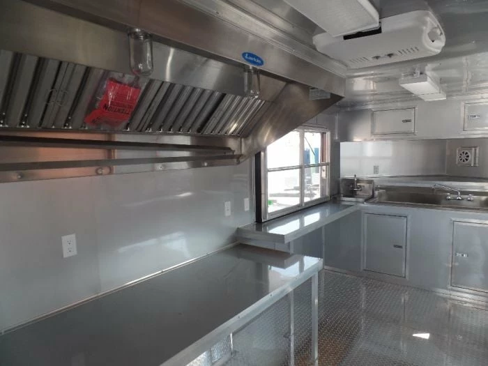 SLE Concessions 8.5' X 20' Concession Food Trailer Black BBQ Event Catering - Image 5