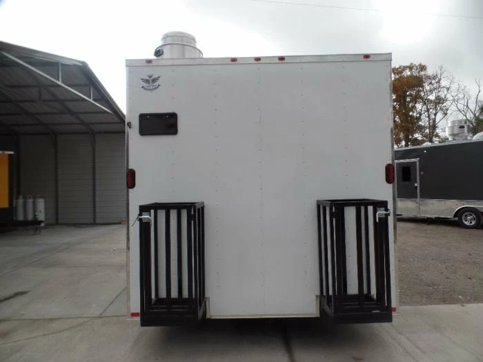 SLE Concessions 8.5' X 16' White Concession Food Event Trailer - Image 2