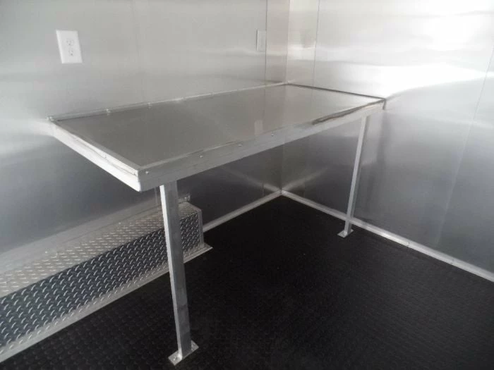 SLE Concessions 8.5' X 16' White Concession Food Event Trailer - Image 5