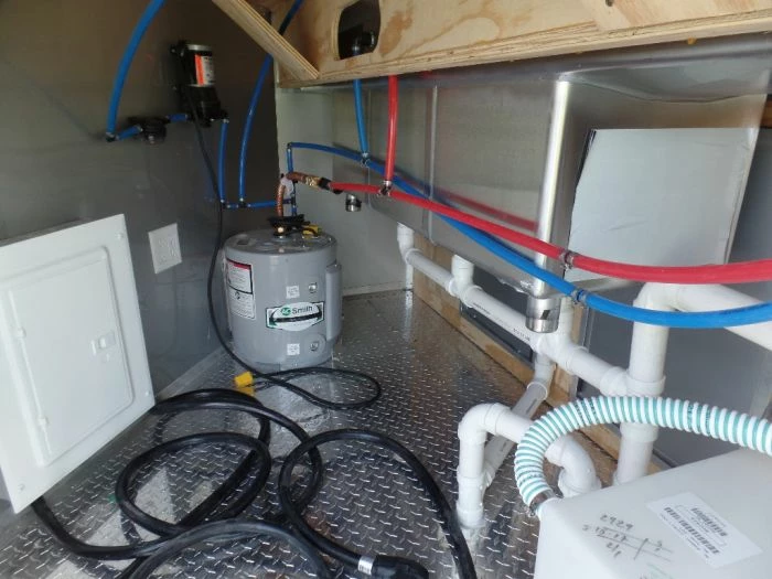 SLE Concessions 8.5' X 20' Concession Food Trailer Orange With Appliances - Image 5