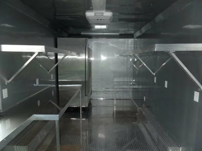 SLE Concessions 8.5' X 20' Concession Food Trailer Orange With Appliances - Image 4