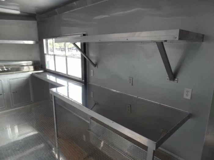 SLE Concessions 8.5' X 20' Concession Food Trailer Orange With Appliances - Image 6