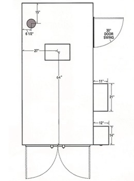 SLE Concessions Ole Hickory Pits Model SSJ-AE BBQ Smoker Rotating Racks End Loading - Image 2
