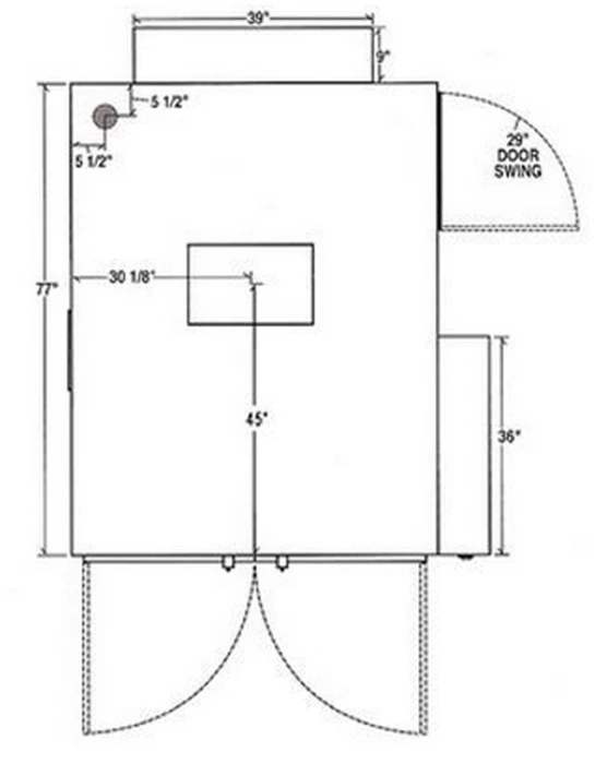 SLE Concessions Ole Hickory Pits Model EL-EW BBQ Smoker Commercial Revolving Rack