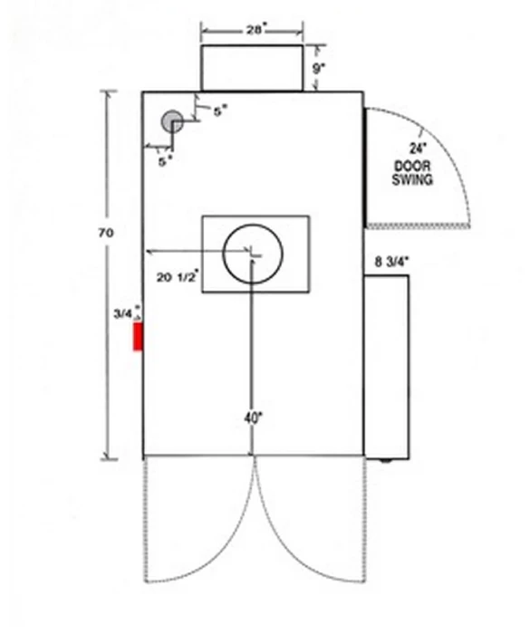 SLE Concessions Ole Hickory Pits Model EL-EC BBQ Smoker Rotating Racks - Image 3
