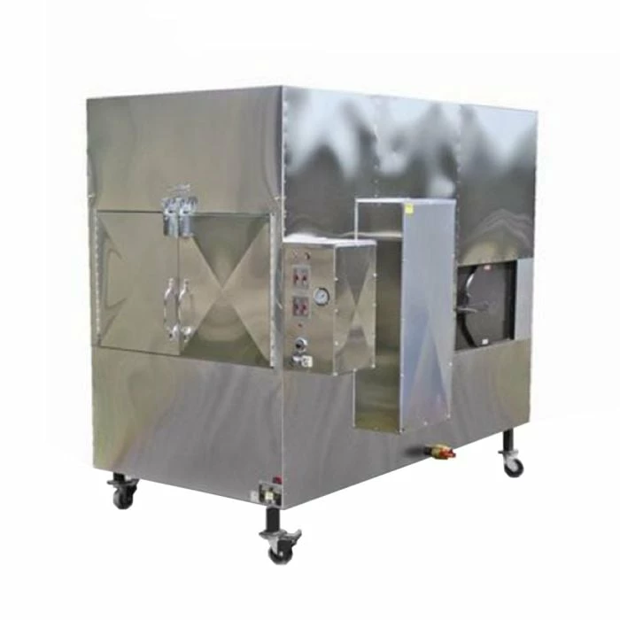 SLE Concessions Ole Hickory Pits Model SSJ-AE BBQ Smoker Rotating Racks End Loading