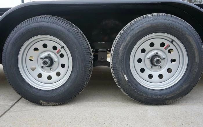 SLE Utility Trailers 6.4x16 Straight Deck Tandem Utility Trailer 4.5ft Ladder Racks - Image 4