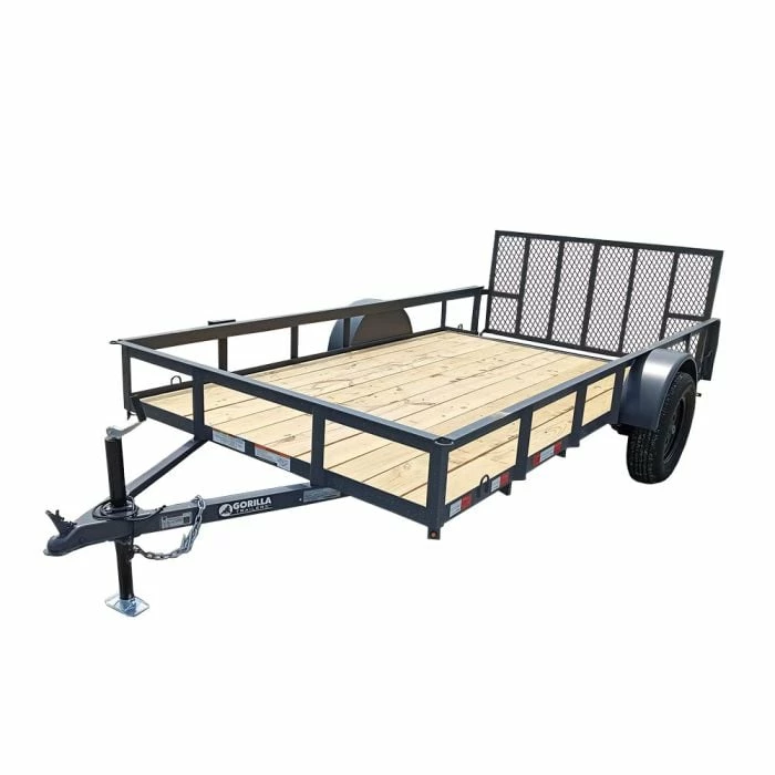 SLE Utility Trailers Utility Trailer 6.4'x12' Reinforced Dovetail Gate Mower
